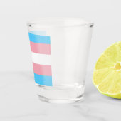 Transgender Flag Schnapsglas (Rechts)