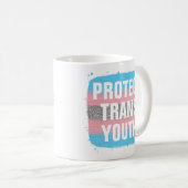 Transgender Flag Schützen Trans Youth Coffee Tasse (VorderseiteRechts)