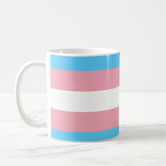 Transgender-Flag-Tasse Kaffeetasse (Links)