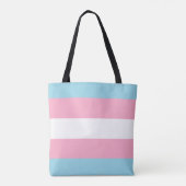 "Transgender Flag" Tote Bag Tasche (Rückseite)