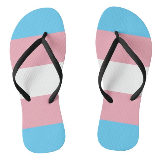 transgender flag trans lgbt lgbtq gay lesbian homo badesandalen (Fußbett)