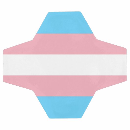 transgender Flag trans lgbt lgbtq schwul lesbian h Fußball (Flach)