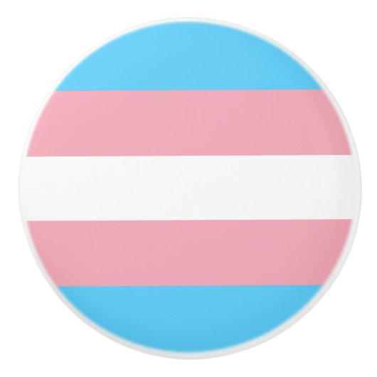 transgender Flag trans lgbt lgbtq schwul lesbian h Keramikknauf (Vorderseite)