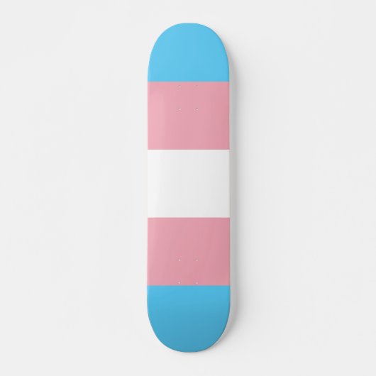 transgender Flag trans lgbt lgbtq schwul lesbian h Skateboard (Vorne)