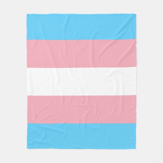 Transgender flag trans pride LGBT Schwulensymbol Fleecedecke (Vorderseite)