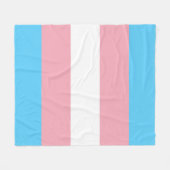 Transgender flag trans pride LGBT Schwulensymbol Fleecedecke (Vorderseite (Horizontal))