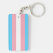Transgender flag trans pride LGBT symbol gay homos Schlüsselanhänger (Rückseite)