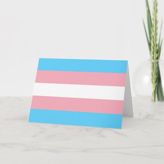 Transgender-Flag trans-prime LGBT-Symbol Homos Karte (Vorderseite)