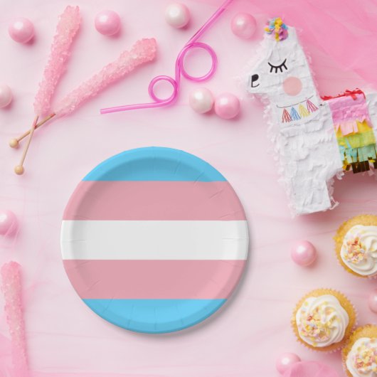 Transgender-Flag trans-prime LGBT-Symbol Homos Pappteller (Party)