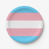 Transgender-Flag trans-prime LGBT-Symbol Homos Pappteller (Vorderseite)