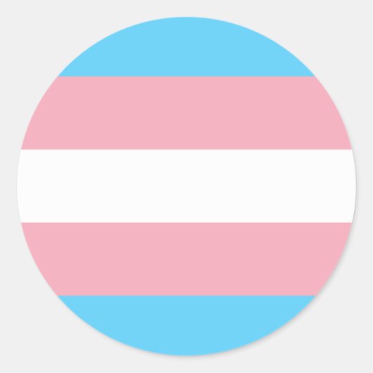 Transgender-Flag trans-prime LGBT-Symbol Homos Runder Aufkleber (Vorderseite)