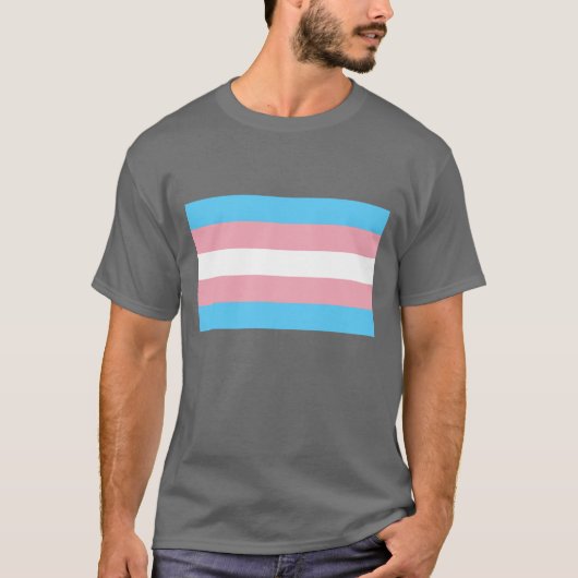 Transgender Flag Transsexual Pride LGBT T-Shirt (Vorderseite)