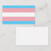 Transgender Flag Visitenkarte (Vorne/Hinten)