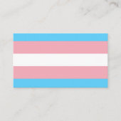 Transgender Flag Visitenkarte (Vorderseite)
