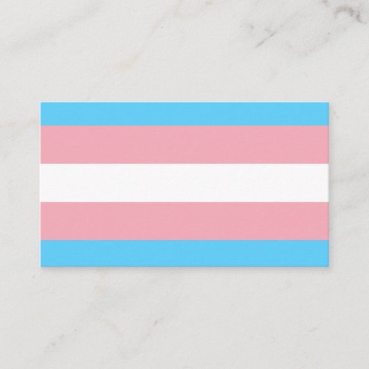 Transgender Flag Visitenkarte (Vorderseite)