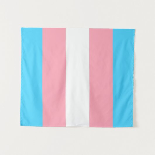 Transgender-Flag Wandteppich (Vorderseite (Horizontal))