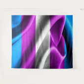 Transgender-Flag Wandteppich (Vorderseite (Horizontal))
