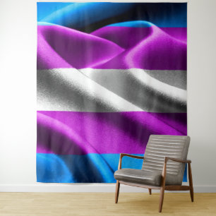 Transgender-Flag Wandteppich