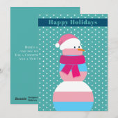 Transgender Flag Weihnachtskarte Feiertagskarte (Vorne/Hinten)