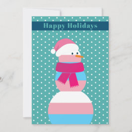 Transgender Flag Weihnachtskarte Feiertagskarte