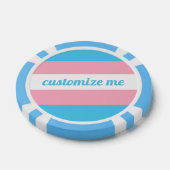 Transgender-Flagge angepasst Pokerchips (Einzeln)