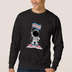 Transgender-Flagge Astronaut Trans LGBT-Stolz Tran Sweatshirt