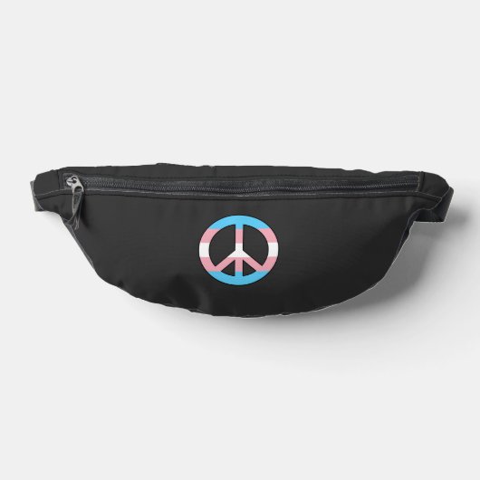 Transgender-Flagge Friedenszeichen  Bauchtasche (Ablage )