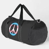 Transgender-Flagge Friedenszeichen Duffle Bag (Rechte Ecke)