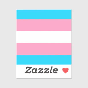 Transgender-Flagge   LGBTQIA+ Aufkleber