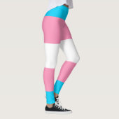 Transgender-Flagge | LGBTQIA+ Leggings (Rechts)