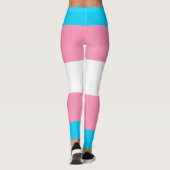 Transgender-Flagge | LGBTQIA+ Leggings (Rückseite)