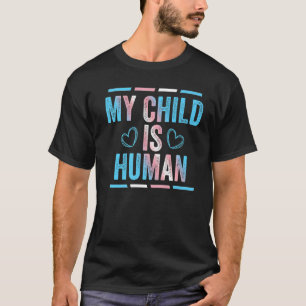 Transgender-Flagge mein Kind ist menschlich stolz T-Shirt