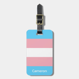 Transgender-Flagge Personalisiert Gepäckanhänger