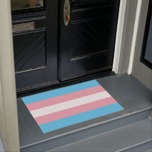 Transgender-Flagge Türmatte