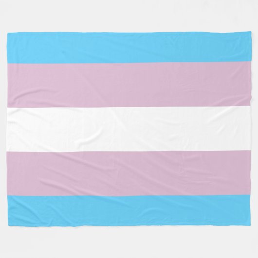 Transgender-Flaggen-Fleece-Decken Fleecedecke (Vorderseite (Horizontal))