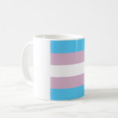 Transgender-Flaggen-Kaffee-Tassen Kaffeetasse (Vorderseite Links)