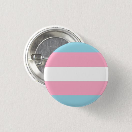 "Transgender-Flaggen-" kleiner Knopf Button (Vorne & Hinten)