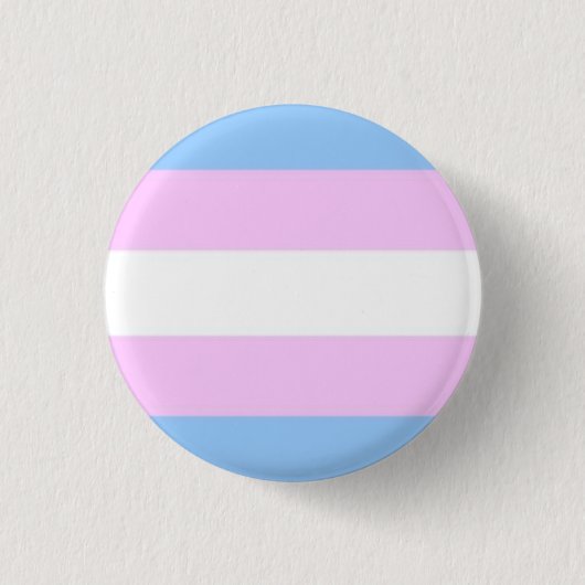 Transgender-Flaggen-Knopf Button (Vorderseite)