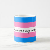 Transgender-Flaggen-Tasse Kaffeetasse (Mittel)