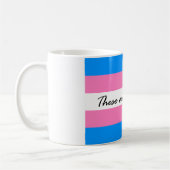 Transgender-Flaggen-Tasse Kaffeetasse (Links)