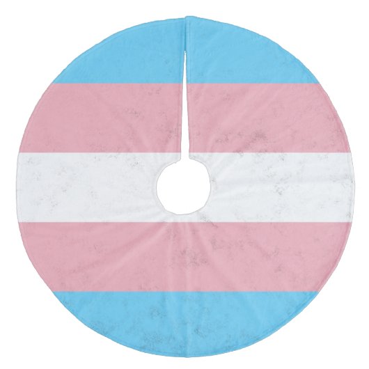 Transgender Fleece Weihnachtsbaumdecke (Vorderseite)