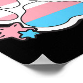 Transgender Furry Paw Lgbtq Month Gay Rights Pride Poster (Ecke)