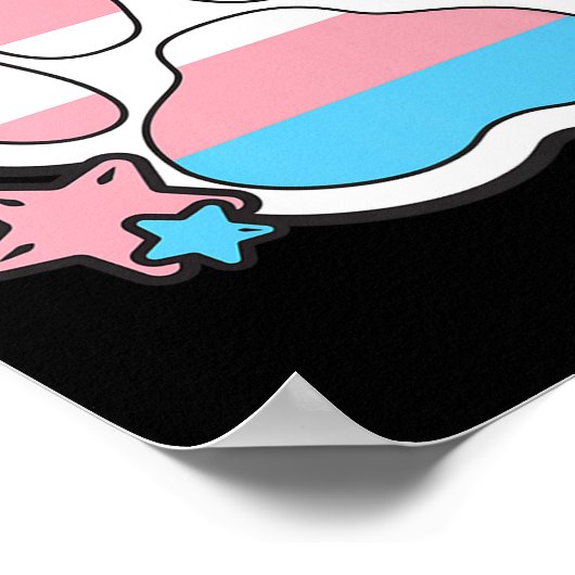 Transgender Furry Paw Lgbtq Month Gay Rights Pride Poster (Ecke)