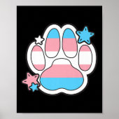 Transgender Furry Paw Lgbtq Month Gay Rights Pride Poster (Vorne)
