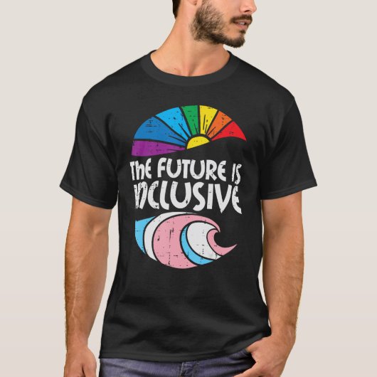 Transgender Future Inclusive Trans Pride LGBT Men T-Shirt (Vorderseite)