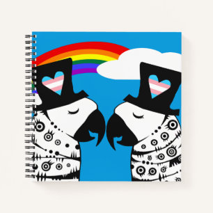 Transgender Gay Parrots Couple Notizblock