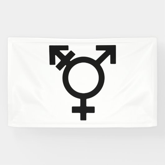 Transgender-Gender-Symbol Banner (Horizontal)