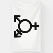 Transgender-Gender-Symbol Banner (Vertikal)