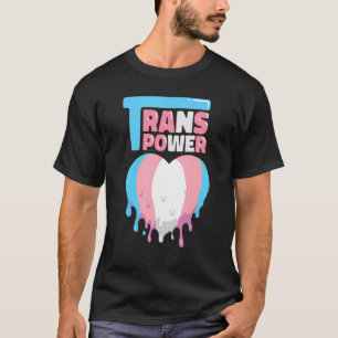 Transgender-geschmolzener Herzrhythmus transexual T-Shirt