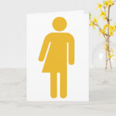 Transgender-Grußkarte Karte (Gelbe Blume)